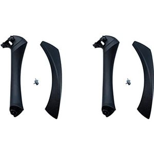 Wzxksoac 2X Auto Rechts Binnendeur Pull Handvat Met Cover Trim Vervanging Voor 3 Serie E90 E91 E92 2004-2012 Zwart
