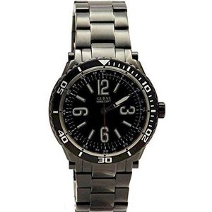 GUESS Men's U0043G2 Black Ionic-Plated Racing Sport Watch