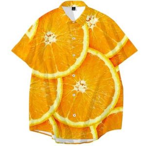 Ffnkrnfi Mannen Body Building Polo's Shirts Ananas Fruit Patroon 3D Printing Outdoor Strand Korte Mouwen, 00207, L