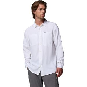 Columbia Men's Silver Ridge Utility Lite Long Sleeve, White, Large
