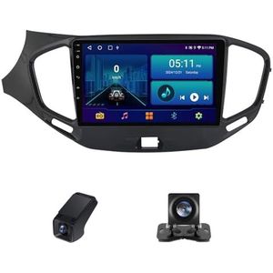 9inch Car Radio Touchscreen geldt voor LADA Vesta 2015-2022, Achteruitrijcamera Compatibel met CarPlay/Android Auto/Bluetooth AM FM/RDS Radio GPS-navigatie/4GLTE 5GWIFI(NF-2)