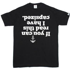 Sailing T-SHIRT If You Can Read This I Have Capsized T-SHIRT birthday gift BLACK L