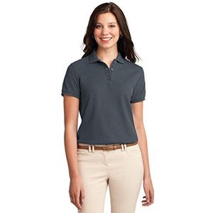 Port Authority® Ladies Silk Touch™ Polo. L500 Steel Grey 6XL
