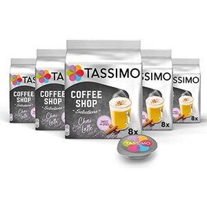Tassimo Coffee Shop Selections Chai Latte koffiepads x8 (verpakking van 5, totaal 40 drankjes), verpakking kan variëren