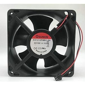 For Wire Chassis Fan for Industrial and CPU Applications 120mm x 120mm x 38mm KD1212PMB1-6A DC 12V 6.2W 2- LMNCBVYA