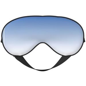 Ombre getextureerde blauwe afdrukken veelzijdige rust helper, zacht slaap oogmasker dubbelzijdig voor yoga, kamperen, zacht slaap oogmasker