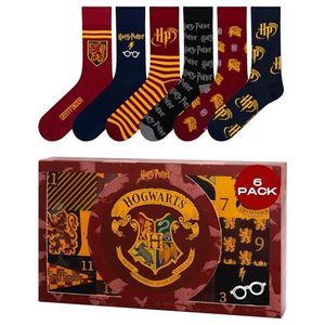 Wizarding World Harry Potter Sokken Heren Cadeau Voor Vrouwen Warmte Socks Men Gift Box 40-45 Hogwarts 6 Paar