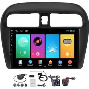 Android 12 2 DIN Autoradio Stereo 9 inch Screen voor Mitsubishi Mirage 6 2012-2018 Carplay Android Auto/GPS-navigatie Bluetooth Handenvrij/RDS FM Radio/Voice Control/Stuurbediening (Size : M150CP)