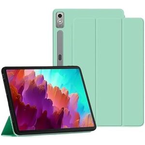 Smart Flip Stand Beschermhoes Geschikt for Lenovo Xiaoxin Pad Pro 12.7 ""Tab P12 2023 12.7"" TB-371FC Tablet Case(Color:Green,Size:For Xiaoxin PadPro 12.7)