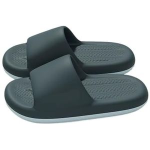 Cloudies slippers voor dames, Comfortabele zomersandalen for heren, pantoffels - ademende casual schoenen for thuis en buiten voor dames en heren | House Slides douchesandalen(Blue,45 EU)