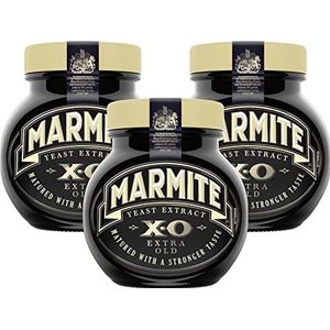 Gist Extract Bundle bevat Marmite XO, Pack van 3 X 250g, Houten Spreader