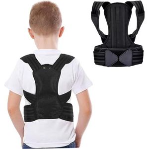 Houdingscorrector voor kinderen en tieners, verstelbare bovenste rughouding voor jongens en meisjes, ademende rugsteunklemmen voor scoliose, bult, pijnverlichting, correctie van de wervelkolom