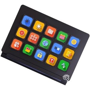 HIOPOIUYT Professionele Streamers Controller Ai Toetsenborden 15Programmeerbare Direct Scène Schakelen Geluid Mengen PC Stream Controller Deck