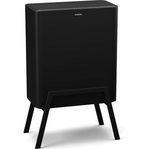 KLARSTEIN Yuma Afvalemmer - 30 liter met geurfilter, drukknop, uitneembare binnenbak, elegante voeten, keukenafvalemmer, zwart