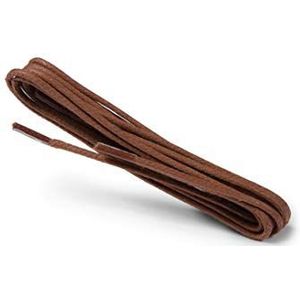 Kaps Gewaxte Ronde Dunne Veters, 2 mm kwaliteit 100% katoenen ronde veters voor casual en modieuze schoenen, gemaakt in Europa, 1 paar, veel mooie kleuren en lengtes -(75 cm - 29 inch - 4 tot 5 oogparen / 49 - cognac)
