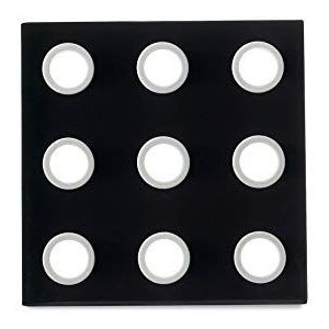 Mepal Pot onderzetter Domino, melamine, zwart, 16,2 x 16,2 x 0,8 cm