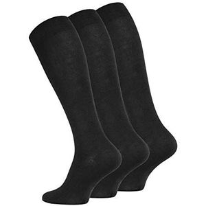Cotton Prime - Kniekousen - Zwart - 3 Pack