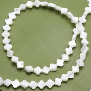 Natuurlijke witte schelp parelmoer hartvormige kralen voor doe-het-zelf vrouwen mode boetiek armbanden kettingen oorbellen sieraden-B-6x6mm-20pcs