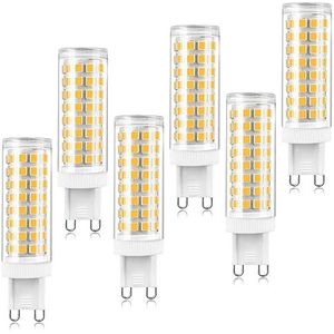 Dimbare LED-lampen LED-lampen 100 W Halogeenlamp Vervanging 124 LED's 1000 lm 4000 K Koelwitte LED-lamp 10 W 360 graden straal Geen flikkering for verlichting onder kast (Color : Cool White/6000k)