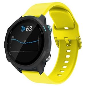 Angersi 20mm Snelle release Zachte siliconen Sportriem Vervanging Band Compatibel met Garmin Forerunner 245/Forerunner 645/vivoactive 3/vivomove HR smartwatch