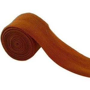 2cm platte naai-elastiek voor ondergoed broek beha rubber kleding decoratieve verstelbare zachte tailleband elastische banden-bruin-20mm 5yards