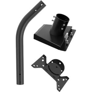 Muur Plafond Mount Beugel Voor Satelliet Gerechten 360 Graden Rotatie Ontwerp Met Beton Houten Oppervlakken Ankers Inbegrepen Verstelbare Pijp Klem