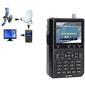 Satellietzoeker Digitale Signaal Finder WS-6906 3.5inch Lcd-scherm DVB-S FTA Receptor for QPSK Satelliet Signaal Meter Finder WS 6906