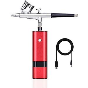 TM80 draagbare airbrush-set make-uppistoolmachine in multifunctionele schoonheidsapparatuur Mini-luchtcompressor Nauwkeurige Controle(18cm)