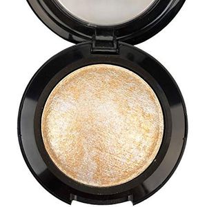Mallofusa Single Gebakken Oogschaduw Poeder Palet in Shimmer 12 Metallic Kleuren Optioneel (Sunshine Golden) door Mallofusa