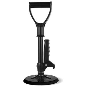 Opstahulp voor senioren, stahulp, in hoogte verstelbaar, mobiliteitshulp, aids, gereedschap, hoogte hulpgereedschap, eenvoudig te installeren, zwart