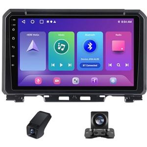 Carplay autoradio 2 Din geldt voor Suzuki Jimny JB64 2018-2020 met Android Auto Bluetooth 9 inch touchscreen autoradio met GPS stuurwielbediening FM DSP WIFI + achteruitrijcamera(C10)