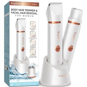 Kaphio - Oplaadbaar Elektrisch Scheerapparaat - Parelwit - 2-in-1 Bikinitrimmer