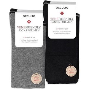 Occulto - Goetz - Diabetische Sokken - Grijs Mix - Pak van 10