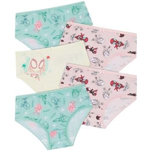 Marvel Five Pack Meisjes 100% Katoen Spidey & Friends Slips, Meerkleurig, 3-4 jaar