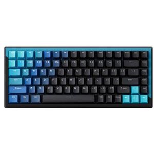 QPSJXN Compact TKL mechanisch toetsenbord met magnetische schakelaar en RGB 75 procent lay-out 84 (blauw - ANSI)