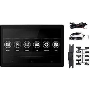 Draagbare dvd-speler voor videospelers op hoofdsteunen in auto's 11.6 Inch Auto Hoofdsteun Monitor 1080P Video In Oortelefoon HDMI IN Touchscreen WIFI/Bluetooth/USB/SD//FM MP5 Videospeler met HD-roter