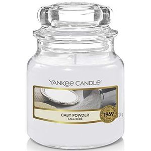 Yankee Candle geurkaars | Baby Powder Small Jar kaars | Brandtijd: tot wel 30 uur