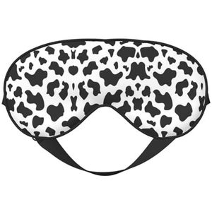 Zwart-wit luipaardslaapmasker - verstelbaar, ademend, modieus oogmasker voor een comfortabele slaapervaring