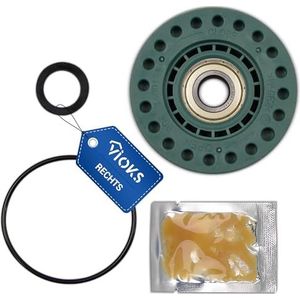 VIOKS Opslag rechts vervanging voor AEG Elеctrolux Zanussi 4071430971 4071374104 - wasmachine lagerset incl. kogellagers, afdichting, O-ring, vet voor aandrijfzijde wasmachine bovenlader