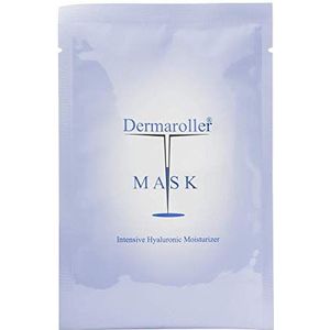 Dermaroller Hyaluronzuur gezichtsmasker tegen droge huid - hydrateert en vermindert rimpels, ondersteunt de collageenvorming, 1 stuk