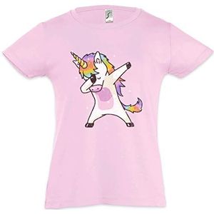 Urban Backwoods Unicorn Dab II Kinderen Meisjes T-Shirt Roze Maat 12 Jaar