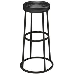 Barstoelen Ontbijt Kruk Barkrukken Pu Faux Lederen Hoge Bar Stoelen met Rugleuning, Keuken Krukken Ijzer Frame Hoge Krukken, Industriële Rustieke Barkruk voor Thuis Pub Bar Counter Stoel (Sitting