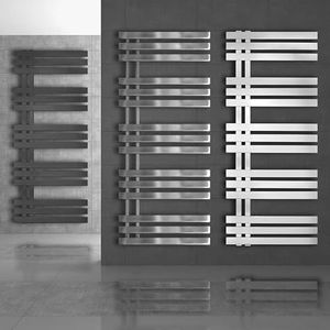 ECD Germany Strijkijzer EM design radiator - 500 x 1400 mm - chroom - paneelradiator handdoekendroger designradiator badkamerradiator