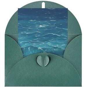 The Deep Blue Sea Wenskaarten Leuke trouwkaart Thinking Of You Cards Thank You Cards Blanco Kaarten Met Enveloppen, 10,10 x 15,5 cm