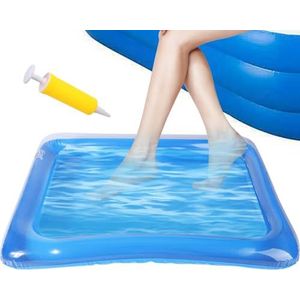 Opblaasbaar voetbad | Draagbaar zwembad voetwastafel | zwembad voet bad voet wastafel | Opblaasbare voet bad met inflator voor zwembad ingang ladder