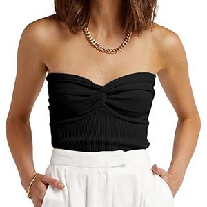 Mouwloze Tube Top, Elegante Strapless Top, Huidvriendelijk, Casual, Elegant, Zacht Polyester voor Het Dagelijks Leven, Werk voor Vrouwen (#20)