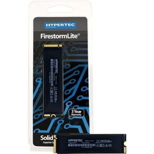 Hypertec FirestormLite2TB M.2 2280 NVMe PCIe Gen 4x4 SSD; 2GB DRAM-cache, 7400MB/s seq lezen, 6700MB/s Seq schrijven, Random 4K IOPS 741K lezen/66k schrijven, 1360TB TBW