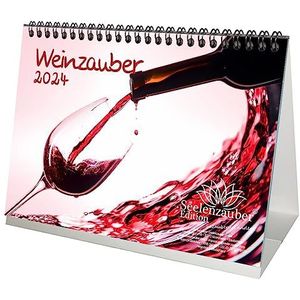 Weinzauber A5 tafelkalender voor 2024 wijn- en wijngaarden Seelenzauber