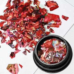 1 Fles 3D Onregelmatige Abalone Zeeschelp Nail Art Slices Natuurlijke Zeeschelp Nagel Strass Kralen/Parel DIY Manicure Decoratie *#-PD-0169-7