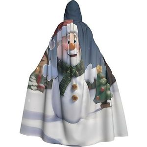 SSIMOO Kerstman-sneeuwpop unisex mantel-boeiende vampiercape voor Halloween - een must-have feestkleding voor mannen en vrouwen